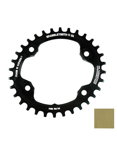 Blackspire Snaggletooth Narrow/Wide Oval Chainring 96/32T Gold Xt8000