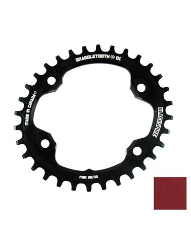 Blackspire Snaggletooth Narrow/Wide Oval Chainring 96/34T Rosso Xt8000