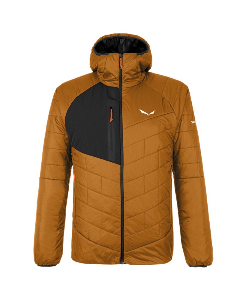 Salewa Catinaccio TirolWool Responsive Giacca Uomo con Cappuccio, Golden  Brown/0910 - Bike Sport Adventure