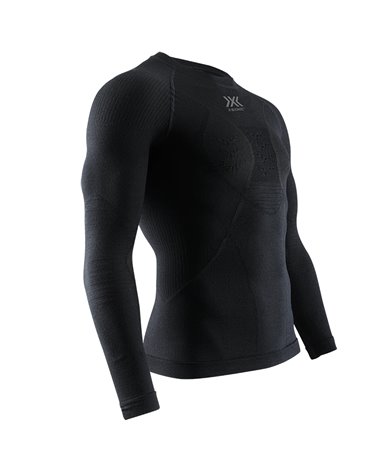 X-Bionic Merino 4.0 Men's Long Sleeve Round Neck Shirt, Black/Black