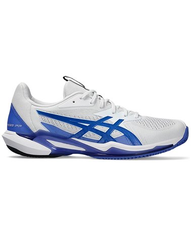 Asics Solution Speed FF 3 Clay Men's Tennis Shoes, White/Tuna Blue