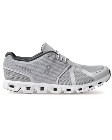 On Cloud 5 Men's Running Shoes, Glacier/White