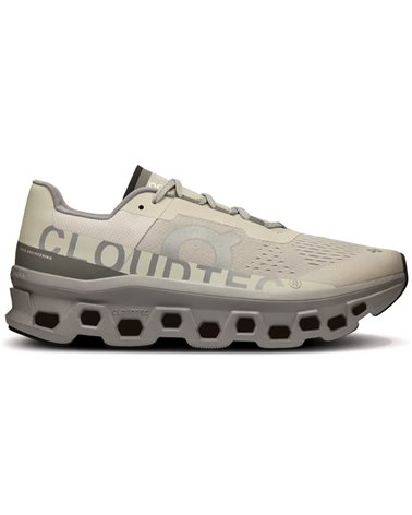 On Cloudmonster Men's Running Shoes, Ice/Alloy