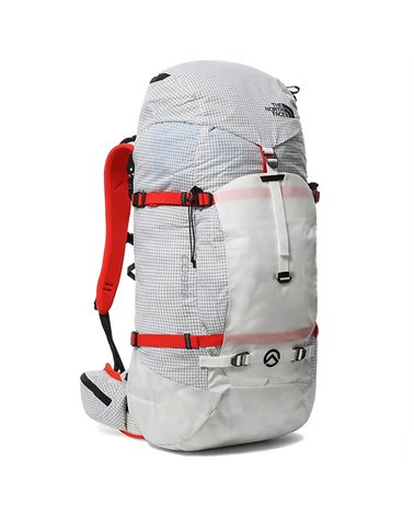 The North Face Cobra Mountaineering Backpack 65 Liters, TNF White/Raw Undyed