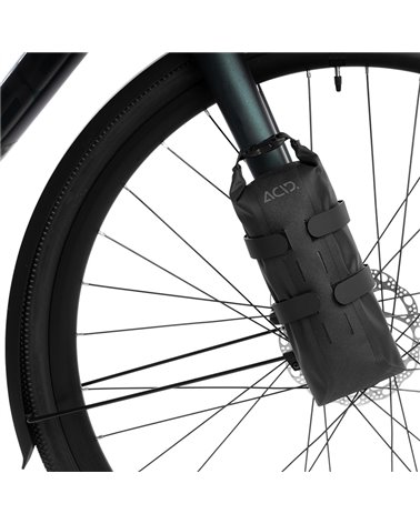 Acid Pack Pro 1 Waterproof Bicycle Bag 1 Liter for Fork Cage, Black