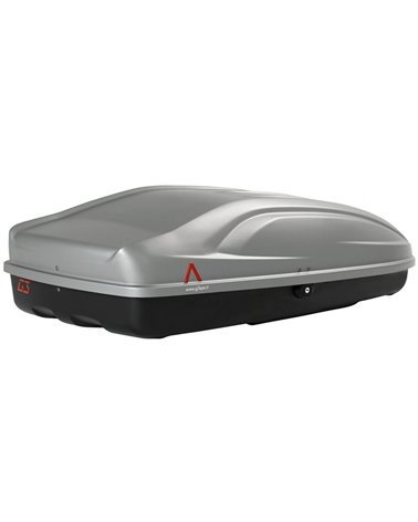 G3 Absolute 320 Roof-Mounted Cargo Box 240 Liters Dual-Side, Shiny Gray