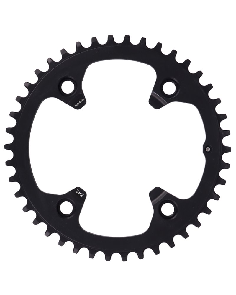 Campagnolo Chainring Ekar BCD 123mm Asymmetric 4-bolts 1X13S 42T, Black