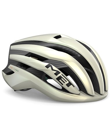 Met Trenta 3K Carbon MIPS Road Cycling Helmet, Matt Vanilla Ice Gold