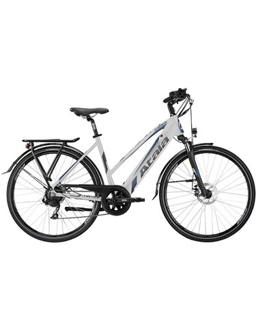 Atala e-Bike E-Spike 8.4 Donna Shimano Altus 8V EcoLogic 504Wh, Grigio/Blu