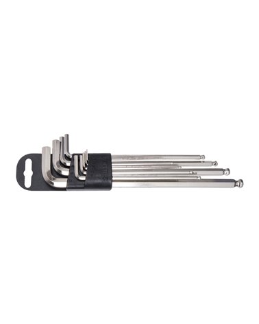 Unior Set Of Hex Wrenches, Long Type On Plastic Clip 220/3LPH-US - 1.5, 2, 2.5, 3, 4, 5, 6, 8, 10