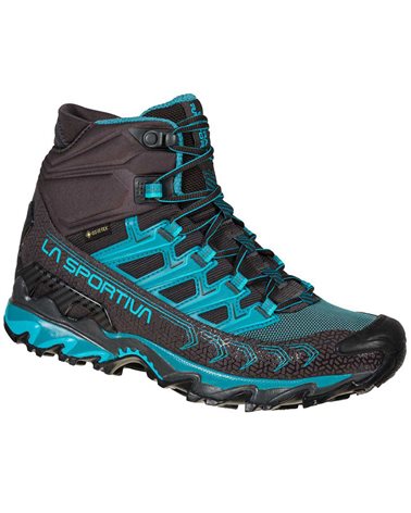 La Sportiva Ultra Raptor II MID GTX Gore-Tex Women's Speed Hiking Shoes, Carbon/Topaz