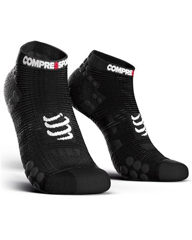 Compressport Pro Racing V3.0 Run Low Compression Socks, Black