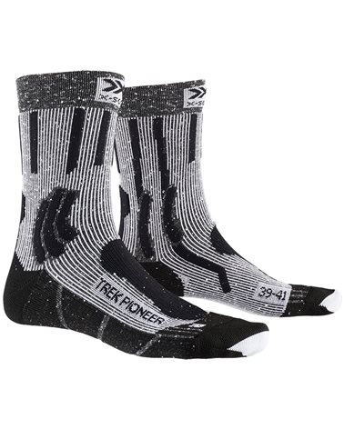 X-Bionic X-Socks Trek Pioneer Trekking Socks, Opal Black/Flocculus White