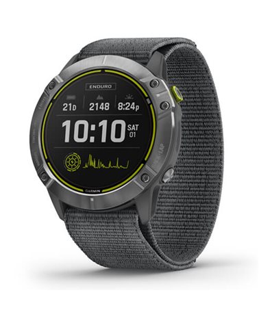 Garmin Enduro Multisport Cardio Integrated GPS Watch, Carbon Grey DLC Titanium/Black