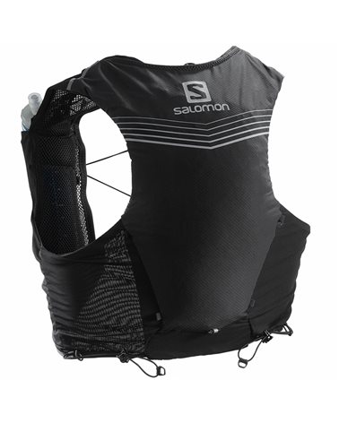 Salomon ADV Skin 5 Set Hydration Running Pack/Vest, Black (2 500 ml Soft Flask Included)