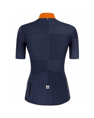 Santini Tono Sfera Women's Short Sleeve Cycling Jersey, Nautica Blue 