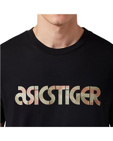 Asics Tiger Wave SS camiseta mangas cortas para hombre Jersey, rendimiento negro