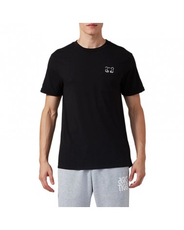 Asics Tiger camiseta DT PKT SS camiseta de manga corta para hombre Jersey, rendimiento negro
