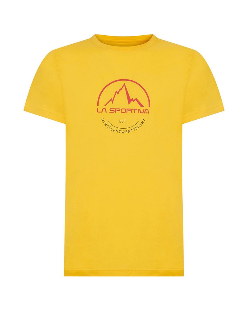 La Sportiva logo camiseta para hombre, amarillo