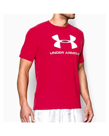 Under Armour Sportstyle Logo T-Shirt Maglia Maniche Corte Uomo, Red