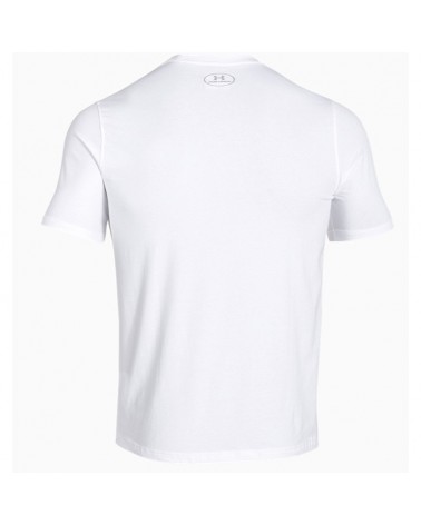 Under Armour camiseta con logotipo sportstyle Maglia Maniche Corte Varonil, blanco