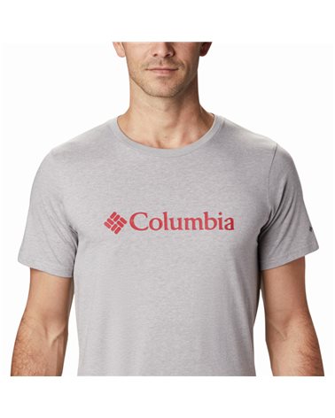 Columbia CSC Basic Logo Men's Short Sleeve Tee, Columbia Grey Heather