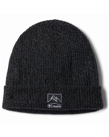 Columbia Whirlibird Cuffed Unisex Beanie, Black/Graphite Marled (One Size Fits All)