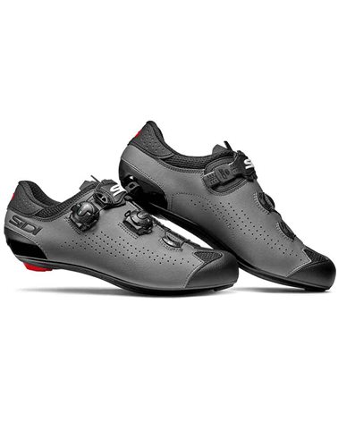Sidi Genius 10 Mega Men's Road Cycling Shoes, Black/Grey/Black