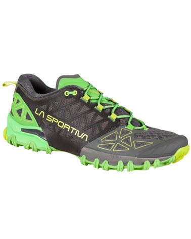 La Sportiva Bushido II Men's Trail Running Shoes, Metal/Flash Green