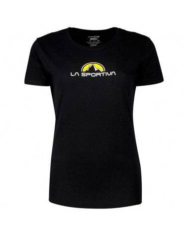 La Sportiva Footstep Camiseta Mangas Cortas Femeninas Jersey, Negro