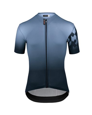 Assos Equipe S9 Targa Men's Short Sleeve Full Zip Cycling Jersey, Wulf Grey