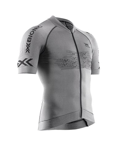 X-Bionic Fennec 4.0 Bike Men's Cycling Short Sleeve Shirt, Anthracite/Silver