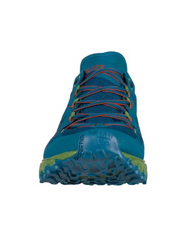 La Sportiva Helios III Men's Trail Running Shoes, Space Blue/Kale