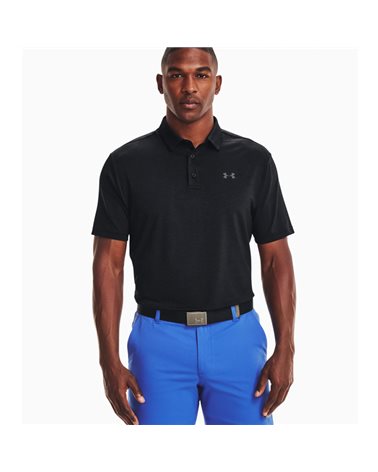 Under Armour Playoff 2.0 Men's Short Sleeve Polo Shirt, Black/Pitch Gray