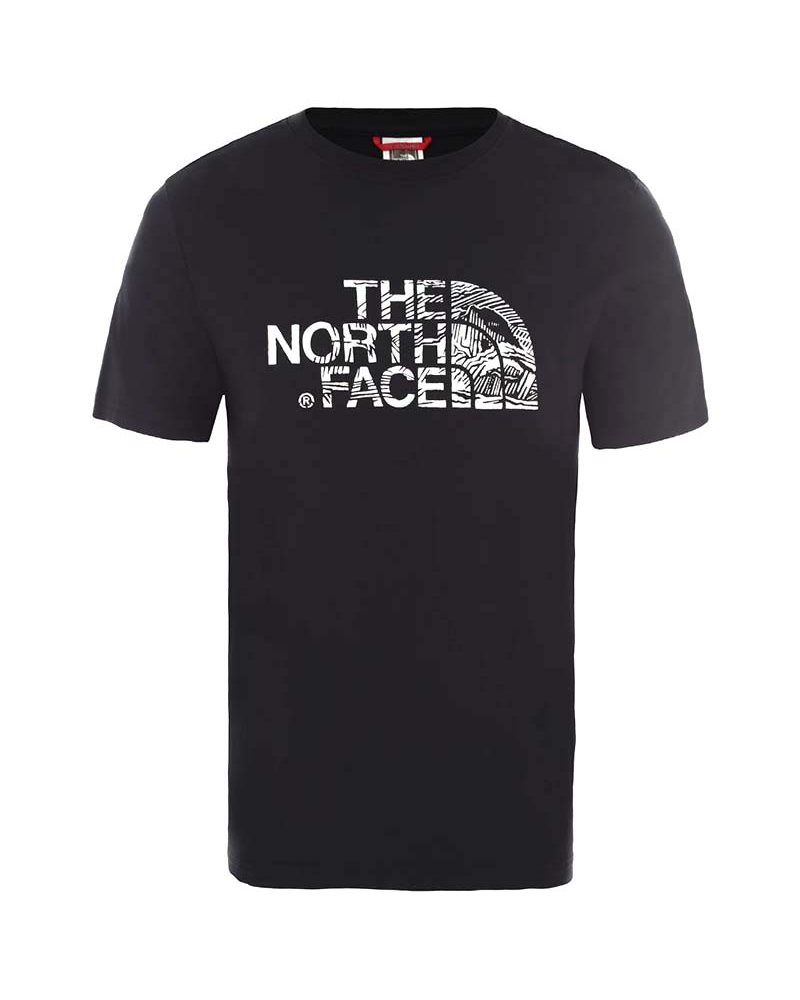 The North Face Woodcut Dome T-Shirt Uomo, TNF Black