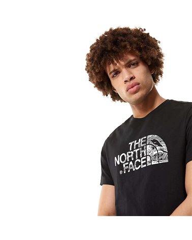 The North Face Woodcut Dome T-Shirt Uomo, TNF Black
