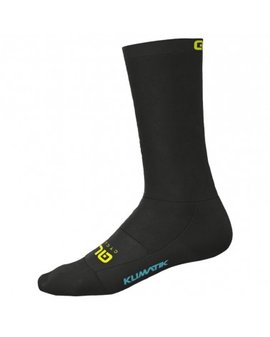 Alè Team Klimatik 22 cm Cycling Socks, Black/Fluo Yellow