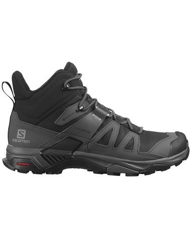 Salomon X Ultra 4 Mid GTX Gore-Tex Men's Trekking Boots, Black/Magnet/Pearl Blue