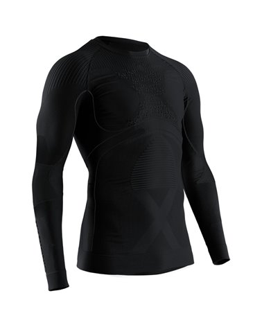 X-Bionic Energy Accumulator 4.0 Men's Long Sleeve Round Neck Shirt, Black/Black