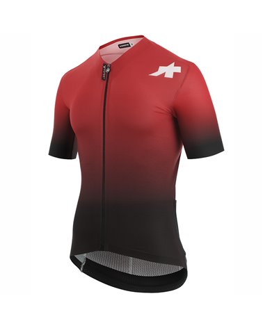 Assos Equipe RS S9 Targa Men's Short Sleeve Full Zip Cycling Jersey, Katana Red