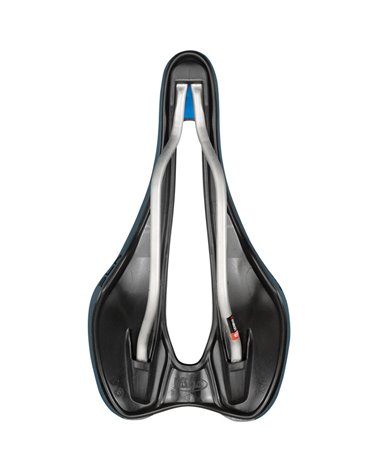 Selle Italia Bicycle Saddle SLR Boost Gravel TI316 Superflow, Blu Granite