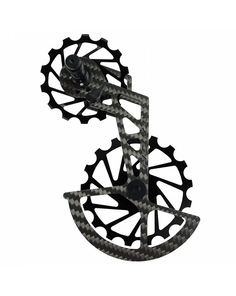 Nova Ride Rear Derailleur Cage OSPW Oversized Pulley Wheel Systems Shimano Ultegra/Dura-Ace 11s, Black