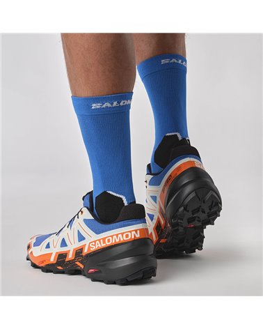 SALOMON-SPEEDCROSS 6 LAPIS BLUE/BLACK/SCARLET IBIS - Trail running shoes