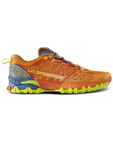 La Sportiva Bushido II Men's Trail Running Shoes, Hawaiian Sun/Lime Punch