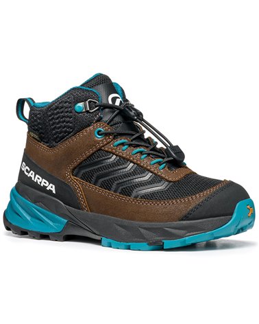 Scarpa Rush Mid S Kid GTX Gore-Tex Trekking Boots, Brown/Ottanio