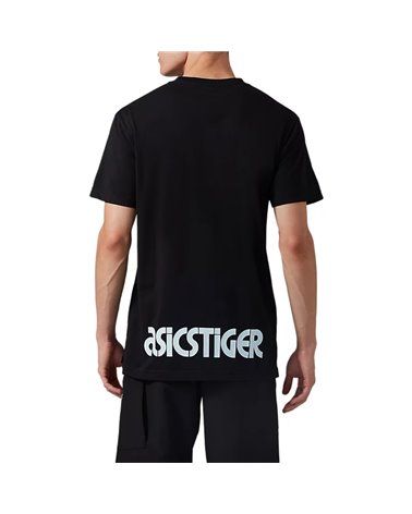 Asics Tiger camiseta DT Grapfic camisetas cortas para hombre Jersey, actuación negra