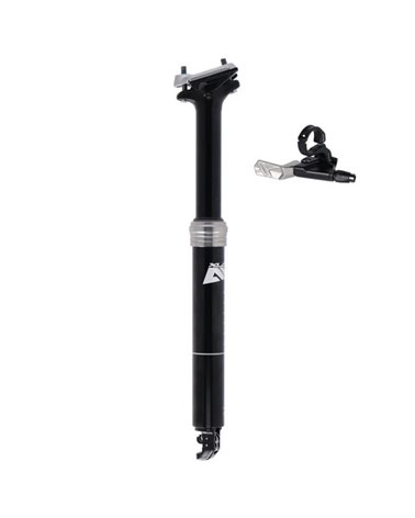 XLC All MTN SP-T11B Telescopic Seatpost 30.9x370mm/Travel 100mm ICR Blaster, Black (Internal Cable Routing)