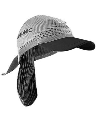 X-Bionic Fennec 4.0 Cappello con Visiera, Anthracite/Silver