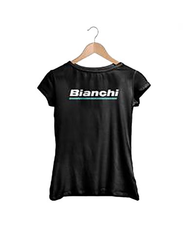 Bianchi Logo T-Shirt Donna Taglia XL, Nero