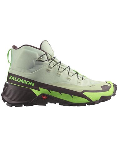 Salomon Cross Hike 2 Mid GTX Gore-Tex Scarponi Trekking Uomo, Desert Sage/Green Gecko/Chocolate Plum